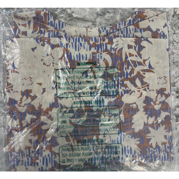 Wildfang Essential Boxy Top Woodblock Floral Small MRSP $84 - Picture 6 of 6